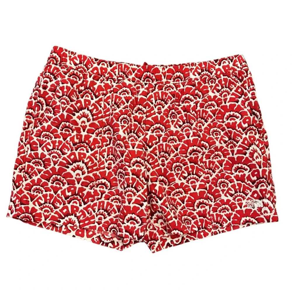 THE NORTH FACE Class V Pull On Mens Shorts XL Rococco Red Ashbury Floral Print - Picture 2 of 9